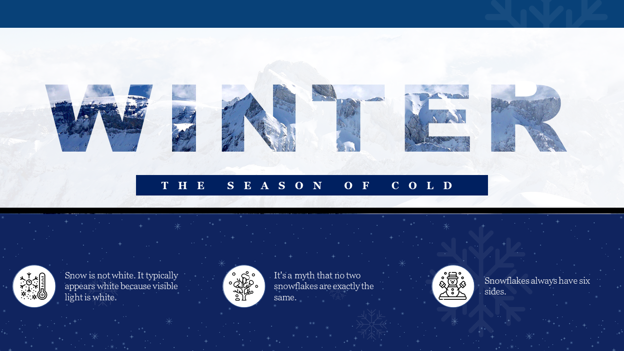 Free - Winter Themed PPT Template Free Download Google Slides